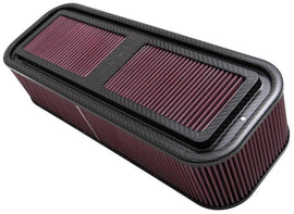 K&N Carbon Fiber Air Box Medium 4in h Air Box Only No Base