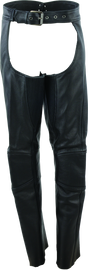 River Road Sierra Leather Chaps Black Womens - Medium