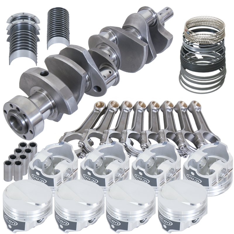 Eagle Chevy 454 1Pc 4.000in Crank 6.135in I-Beam Rods 18cc Dome 4.280in Pistons Rotating Assembly