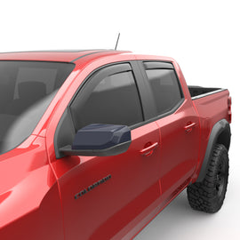 EGR 23-24 Chevy Colorado/GMC Canyon Crew Cab In-Channel Window Visors - Set of 4 - Matte (571485)