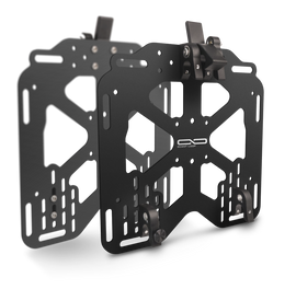 Giant Loop Pannier Mounts - 18mm Round Tubing Hangers - Black