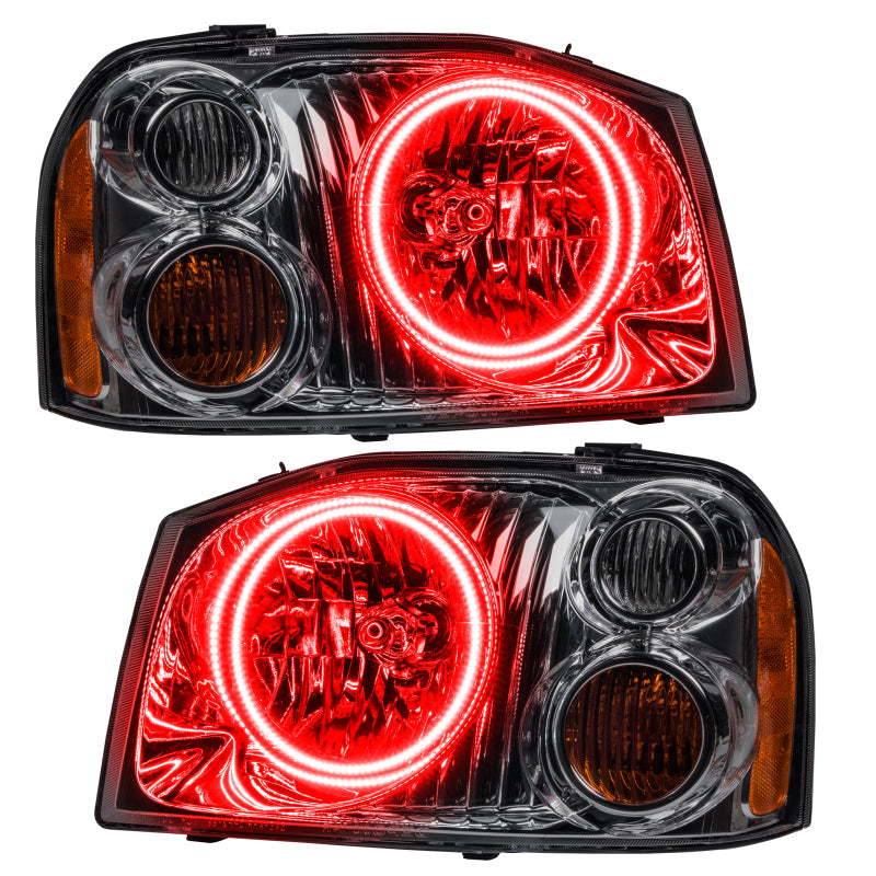 Oracle Lighting 01-04 Nissan Frontier Pre-Assembled LED Halo Headlights -Red SEE WARRANTY