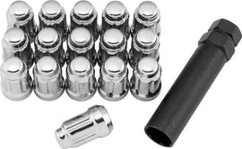 QuadBoss Spline Lug Nuts M12x1.50 75mm Black