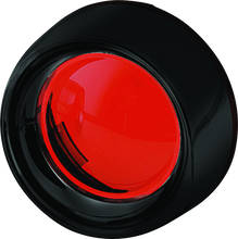 Load image into Gallery viewer, Kuryakyn Deep Dish Bezels Red Lens Gloss Black