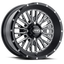 Load image into Gallery viewer, ITP Momentum 14x7 / 4x137 BP / 30mm Offset Black w/ Milled Accents Wheel