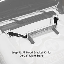 Load image into Gallery viewer, XK Glow Jeep JL JT Hood Light Bar Bracket Kit 20In