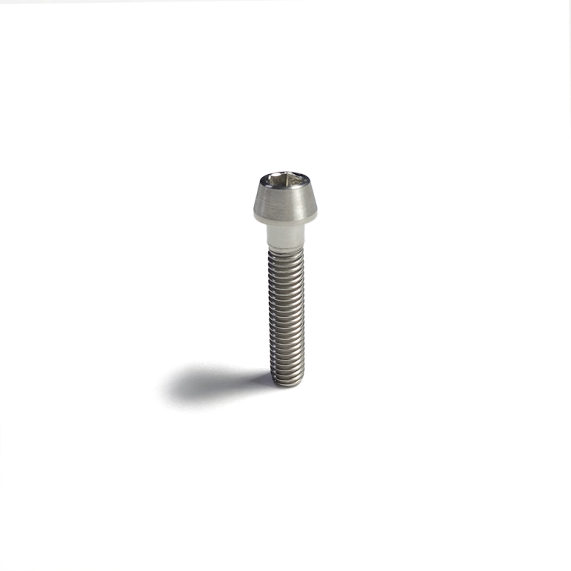 Ticon Industries Titanium Screw Taper Socket Cap M5x10x.8TP 4mm Allen Head