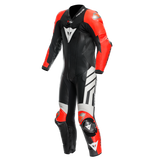 Dainese Mugello 3 Perforated D- Air 1 Pc Leather Suit Black/Fluorescent Red/White Size - 44
