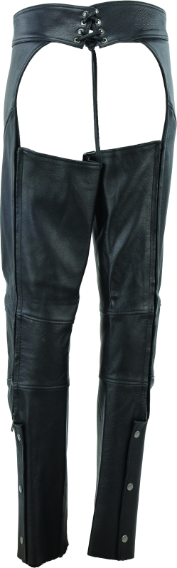 Kuryakyn Leather By River Road Sierra Leather Chaps Black Womens - Small