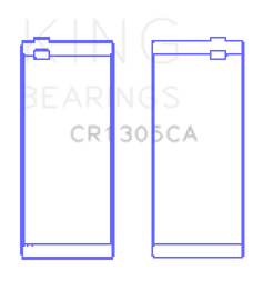 King Engine Bearings Cummins 4Bta/4Btaa/6Bt/6Bta (Size +0.75mm) Connecting Rod Bearing Set