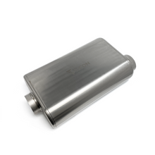 Load image into Gallery viewer, Ticon Industries 17in Overall Length 2.5in Thin Oval Titanium Muffler - 2.5in Center In/Offset Out
