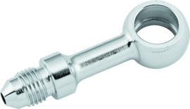 Twin Power Stainless Brake Fitting 7/16 Inch X AN3 Straight Banjo Adaptor