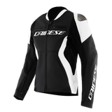Dainese Racing 5 Leather Jacket Black/White Womens Size - 50