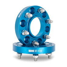 Load image into Gallery viewer, Mishimoto Borne Off Road Wheel Spacers - 6x135 - 87.1 - 25 - M14 - Blue