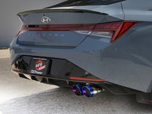 Load image into Gallery viewer, aFe Takeda 21-25 Hyundai Elantra 1.6L (t) 3in. SS Axle-Back Exhaust System w/Blue Flame Tips