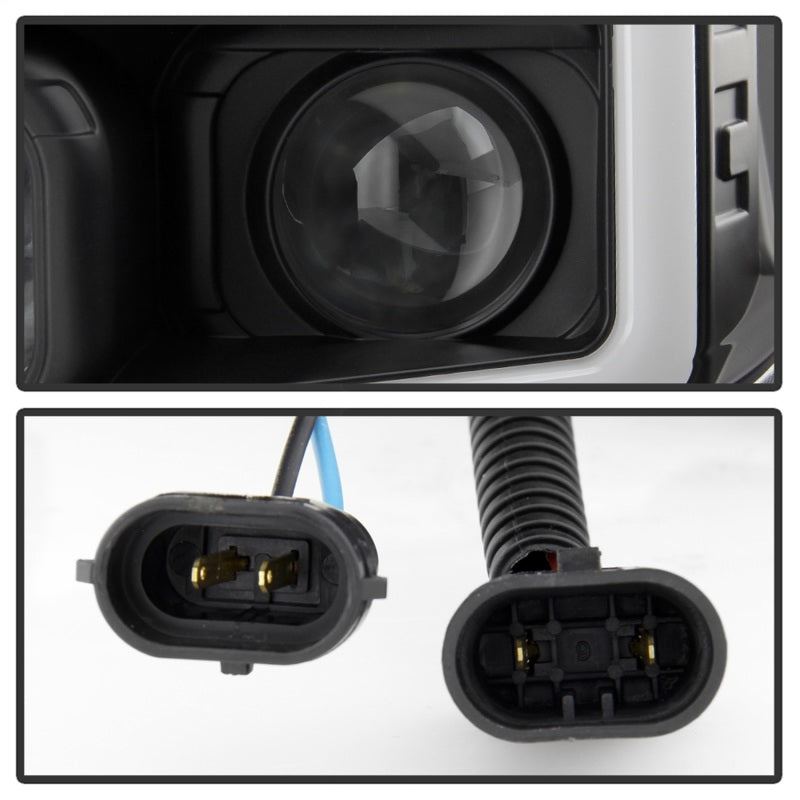 Spyder 07-09 Toyota Tundra Projector Headlights - Black (PRO-YD-TTU07V3PL-SEQ-BK)