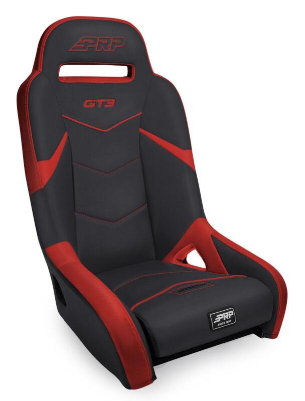 PRP Polaris RZR PRO XP/PRO R/Turbo R GT3 Suspension Seat- Black/Red