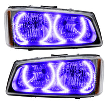Load image into Gallery viewer, Oracle Lighting 03-06 Chevrolet Silverado Pre-Assembled LED Halo Headlights -UV/Purple