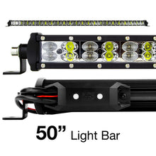 Load image into Gallery viewer, XK Glow RGBW Light Bar High Power Offroad Work/Hunting Light w/ Bluetooth Controller 50In