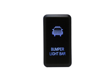 Load image into Gallery viewer, Cali Raised Tall Style Toyota Oem Style Bumper Light Bar Switch - Blue