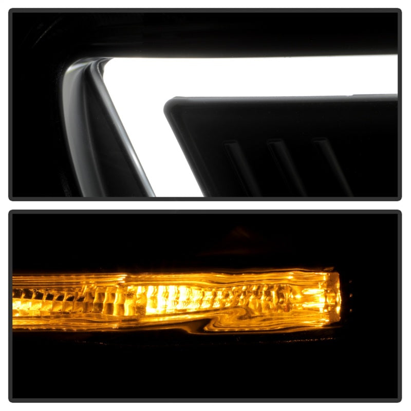 Spyder 08-17 Mitsubishi Lancer EVO 10 Projector Headlights - Black (PRO-YD-ML08V2SI-SEQ-BK)