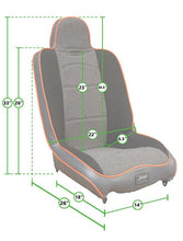 Load image into Gallery viewer, PRP Daily Driver High Back Suspension Seat - Black Vinyl