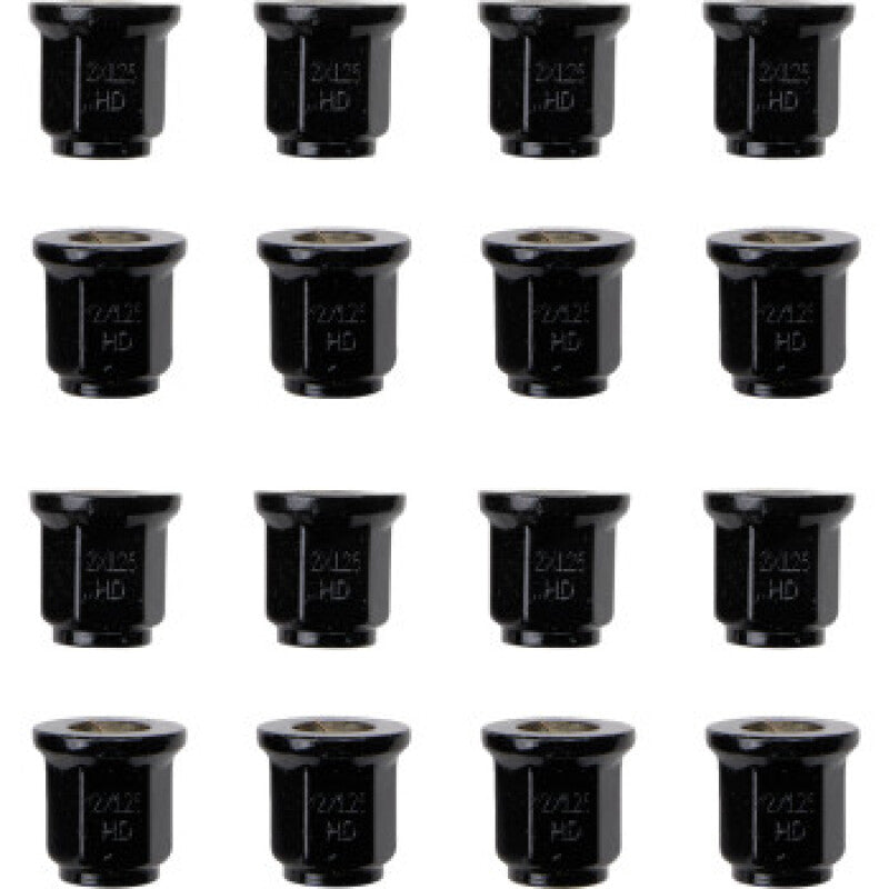 ITP Lug Nuts (Box of 16) - 10x1.25 Flat Base / 17mm Head - Black