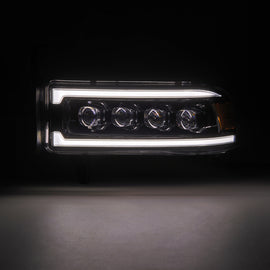 AlphaRex 94-01 RAM 1500 NOVA LED Proj Headlights Alpha-Blk w/Activ Light/Seq Signal/SB DRL