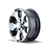 ION Type 136 15x6 / 5x114.3 BP / 0mm Offset / 83.82mm Hub Black/Machined Wheel