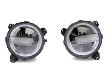 Load image into Gallery viewer, Raxiom 18-23 Jeep Wrangler JL Axial Series 9-In LED Headlights- Blk Housing (Clear Lens)