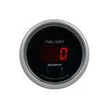 Autometer 52.4mm Black Switchable 0-100 Fuel Level / 8-18V Voltmeter Sport-Comp Elite Digital Gauge