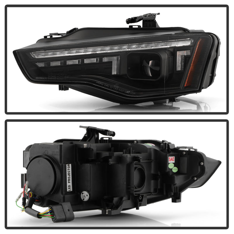 Spyder 13-17 Audi A5 HID Model Only High-Power Headlight - Black (PRO-YD-AA513HIDAP-SEQGR-BK)