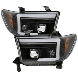 Spyder 07-09 Toyota Tundra Projector Headlights - Black (PRO-YD-TTU07V3PL-SEQ-BK)