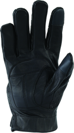 River Road Tucson Leather Perforated Gloves Black - Small