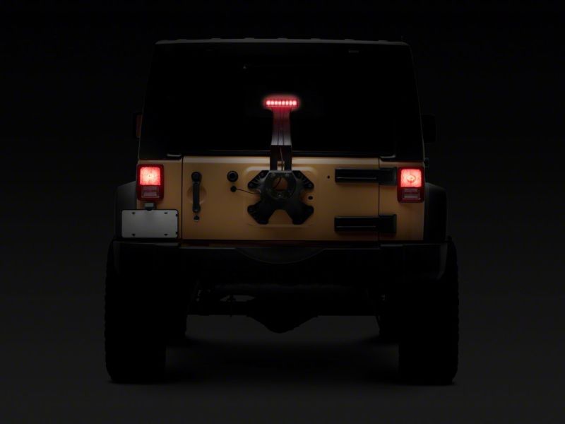 Raxiom 07-18 Jeep Wrangler JK Axial Series Hyper Flash LED Third Brake Light- Smoked