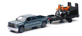 New Ray Toys Chevy Silverado Pickup with Dirt Bike/ Scale - 1:43
