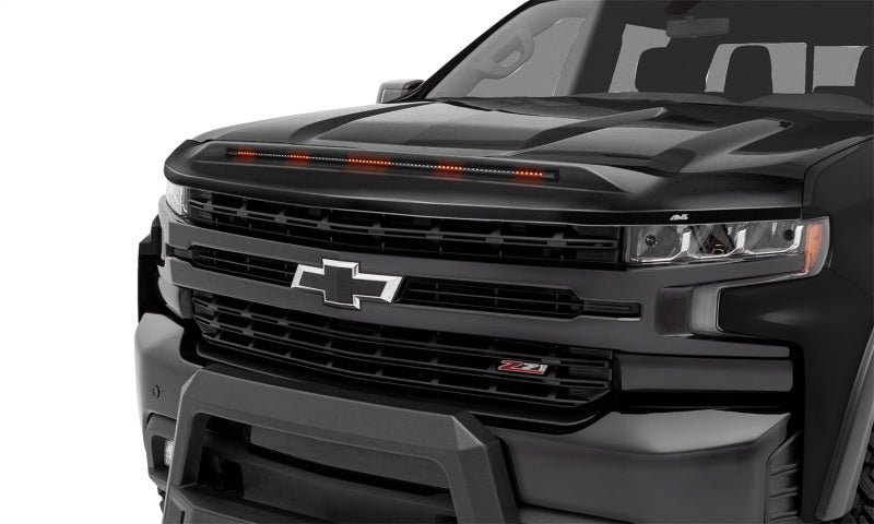 AVS 19-23 Chevrolet Silverado 1500 (Excl. 22-23 ZR2/TB) Aeroskin LightShield Pro Color-Match - Blk