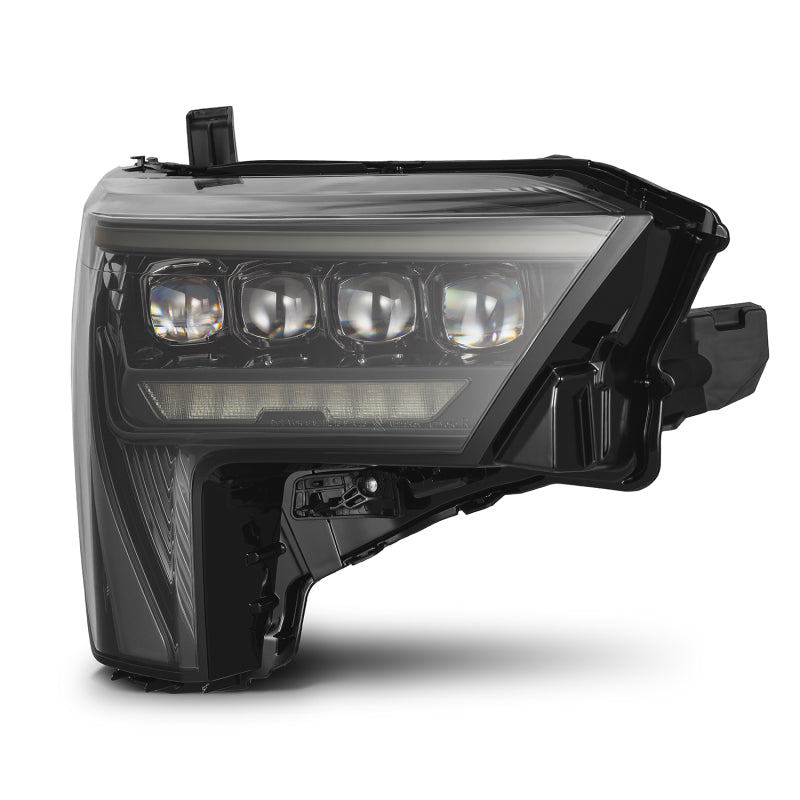 AlphaRex 22-23 Toyota Tundra NOVA-Series Headlights Alpha-Black w/Amber DRL - Req 810029 OR 810030