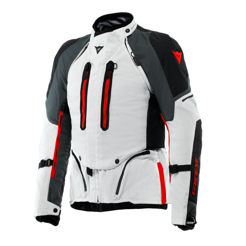 Dainese Super Adventure Absoluteshell Jacket Glacier-Grey/Iron-Gate/Red Size - 56