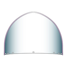Load image into Gallery viewer, National Cycle Heritage Peaked Top Replacement Beaded Windshield 7 Bolt-Clear
