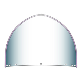 National Cycle Heritage Peaked Top Replacement Beaded Windshield 7 Bolt-Clear