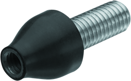 Kuryakyn Micro/Rhombus Replacement Rubber Adapter M8X20mm Threaded Stud Black