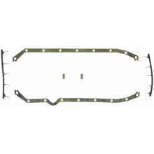 Load image into Gallery viewer, Fel-Pro OS 6412 C Engine Oil Pan Gasket Set Blue Stripe cork-rubber
