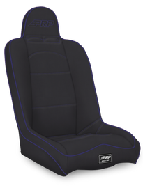 PRP Daily Driver High Back Suspension Seat- Black/Purple Vinyl