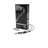 Goodridge 17-20 HD-FLH Multi Model Clear Clutch Line w/Black Fitting
