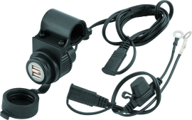 BikeMaster Dual USB Socket w/ Bracket
