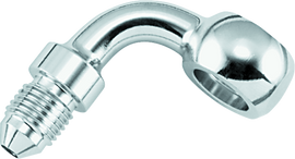 Twin Power Stainless Brake Fitting 3/8 Inch X AN3 90 Degree Banjo Adaptor