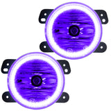 Oracle Lighting 07-09 Jeep Wrangler JK Pre-Assembled LED Halo Fog Lights -UV/Purple SEE WARRANTY
