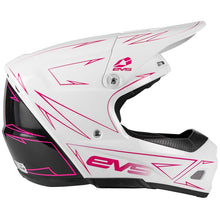 Load image into Gallery viewer, EVS T3 Pinner Helmet 50-50 White/Pink/Black Youth - Medium