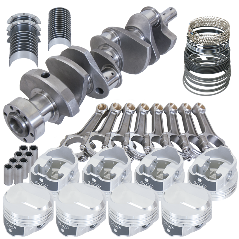 Eagle Chevy 454 1Pc 4.000in Crank 6.135in I-Beam Rods 38cc Dome 4.250in Pistons Rotating Assembly